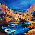 Night Colors Over Riomaggiore - Cinque Terre